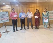 Divisional Heads along with STC Officials while administering Integrity Pledge on 27.10.2025 at STC Corporate Office, Jawahar Vyapar Bhawan, New Delhi
